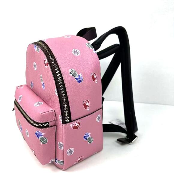 Coach Disney X Coach Mini Charlie Backpack With Snow White IN Tulip Multi F72817 - Picture 4 of 12